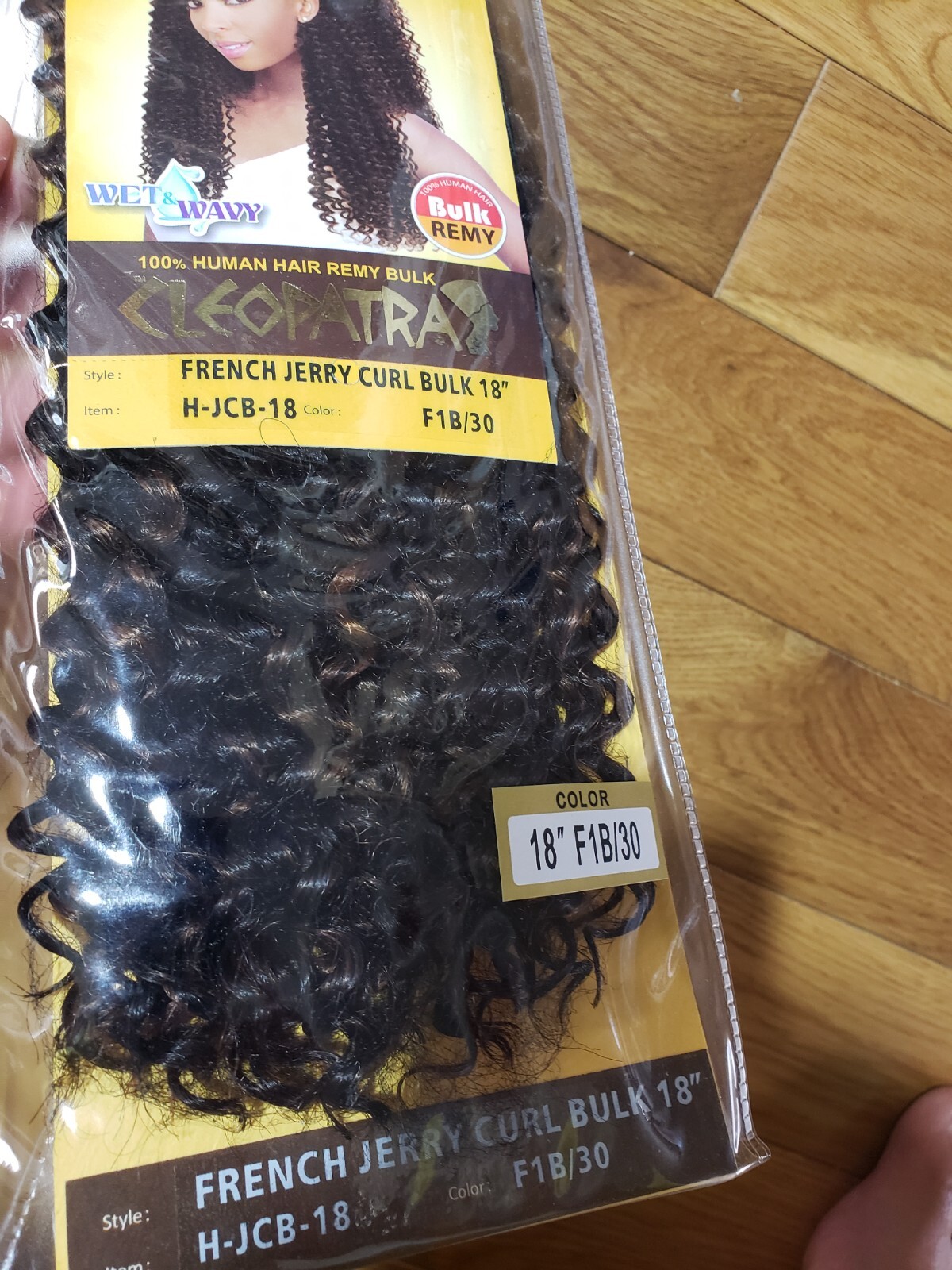 Cleopatra French JERRY CURL Bulk 18″ COLOR F1B/30