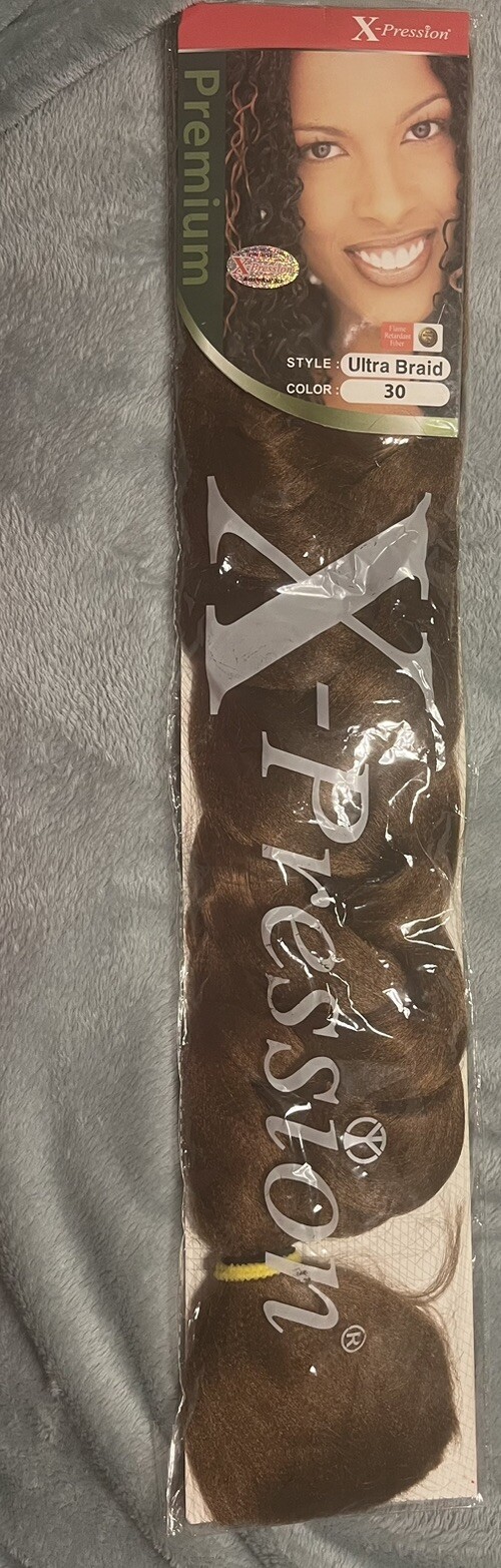X-pression Premium Original Ultra Braid Color 27 Hair thread lot Black Brown