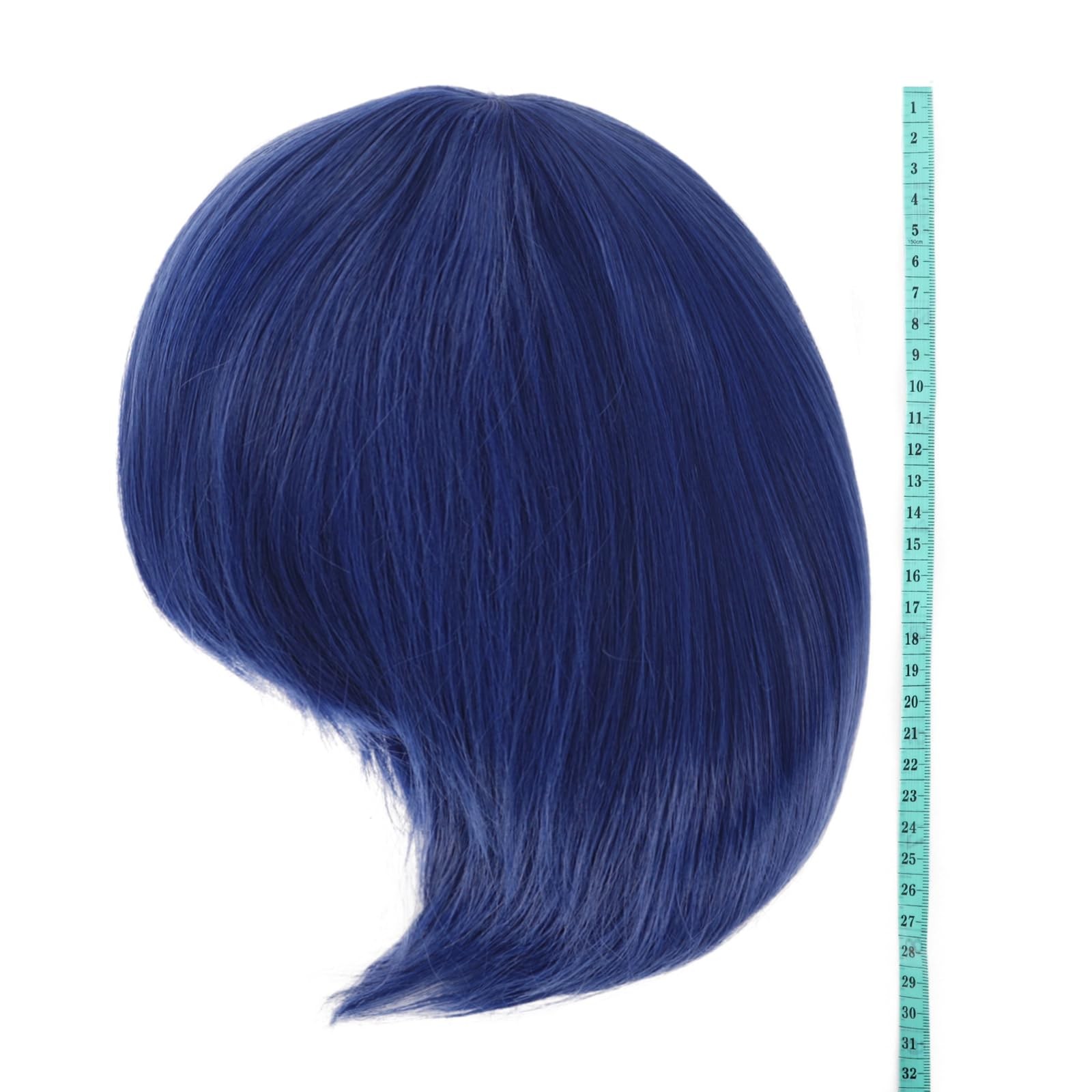 MapofBeauty 12 Inches/30 cm Short Straight 12 Inch (Pack of 1), Mixed Blue