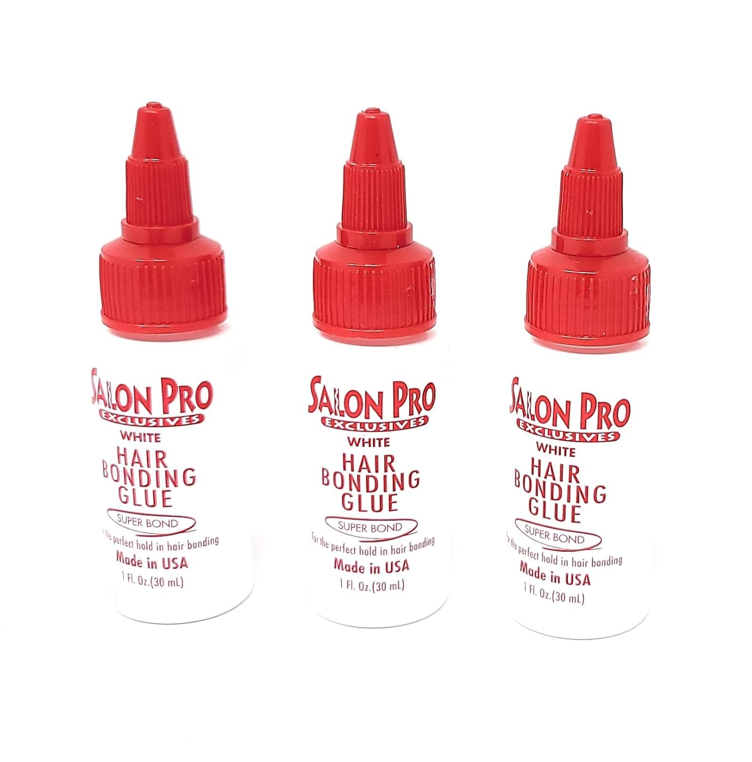 White Hair Bonding Glue [Super Bond] 1 Oz,Pack of 3