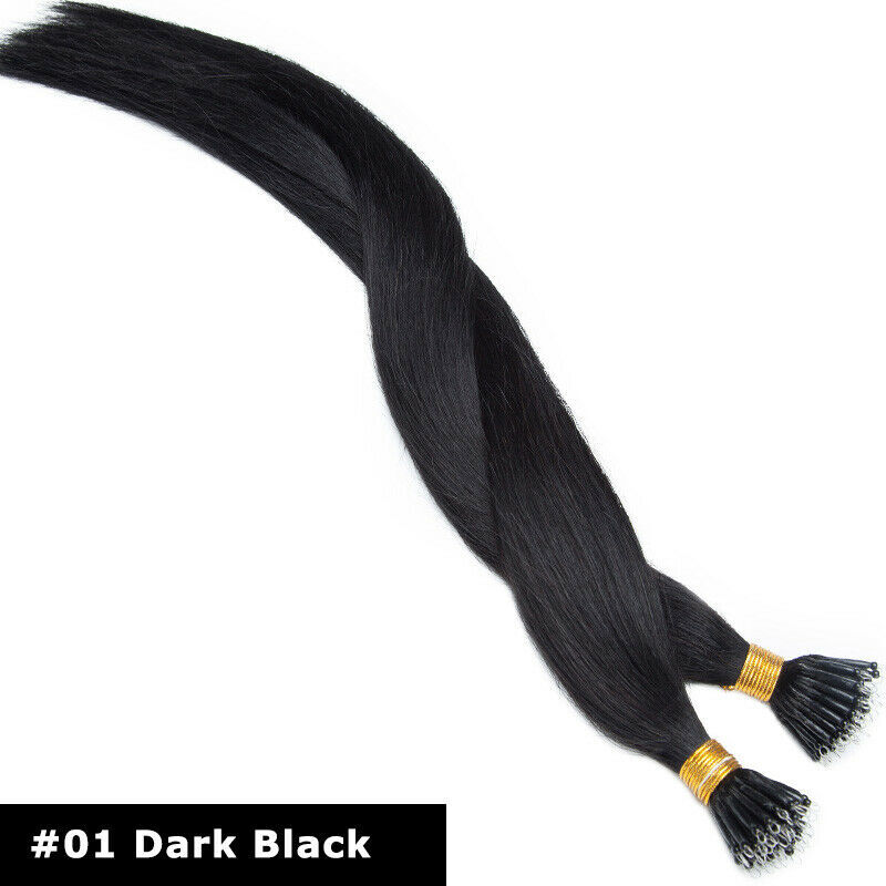 Nano Ring Tip Hair Extensions Micro Beads Link Remy Human Hair Balayage Thick 1g