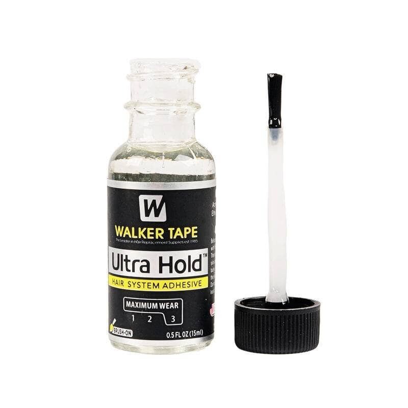 WALKER Ultra Hold Glue 4X Bottles 0.5 oz Adhesive/Brush on Glue~Lace wig&Toupee.