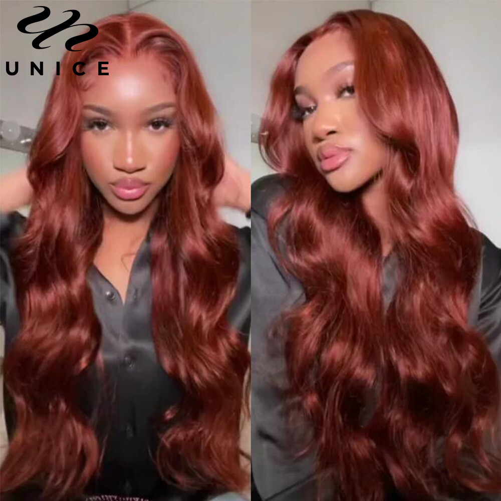 Brazilian Reddish Brown Body Wave Bundles Human Hair Weave Cooper Red Extensions