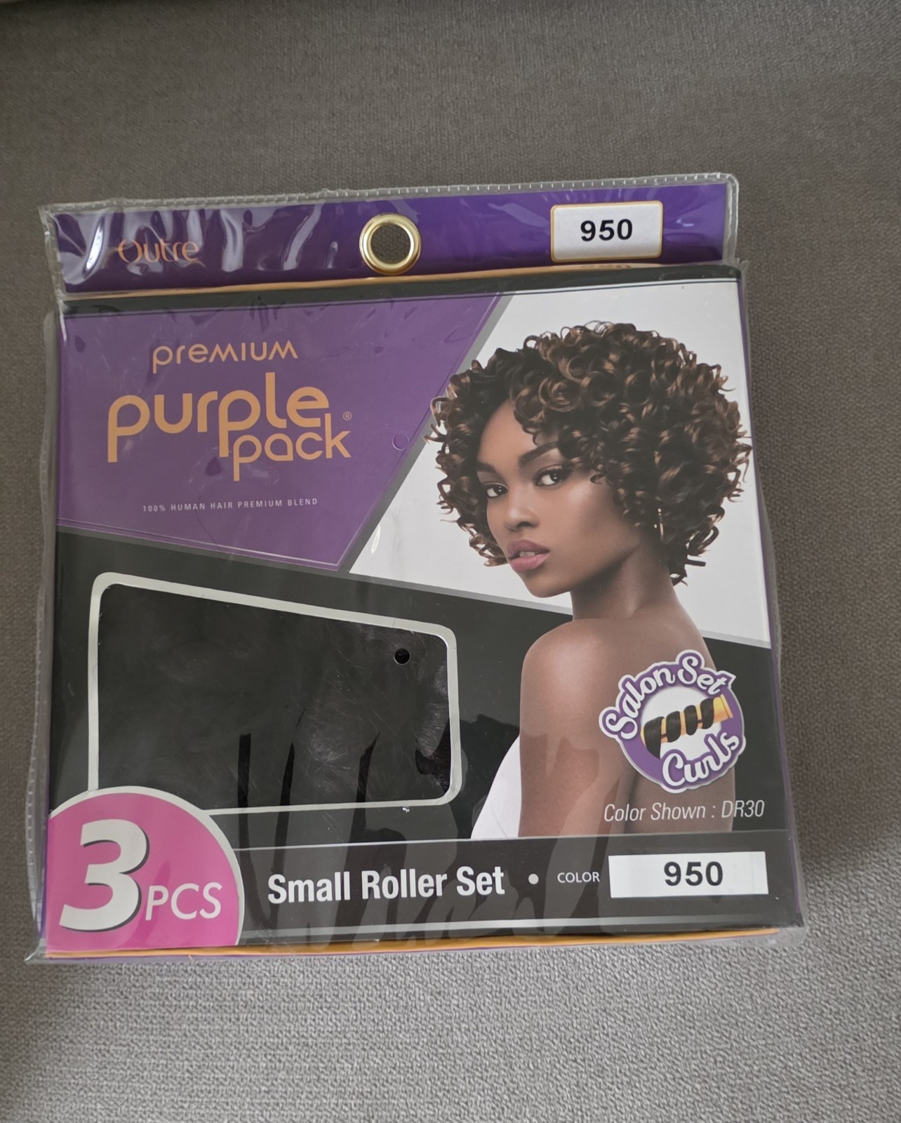 Outre Premium Purple Pack Small Roller Set Color950 Salon Set Curl (3pcs) New