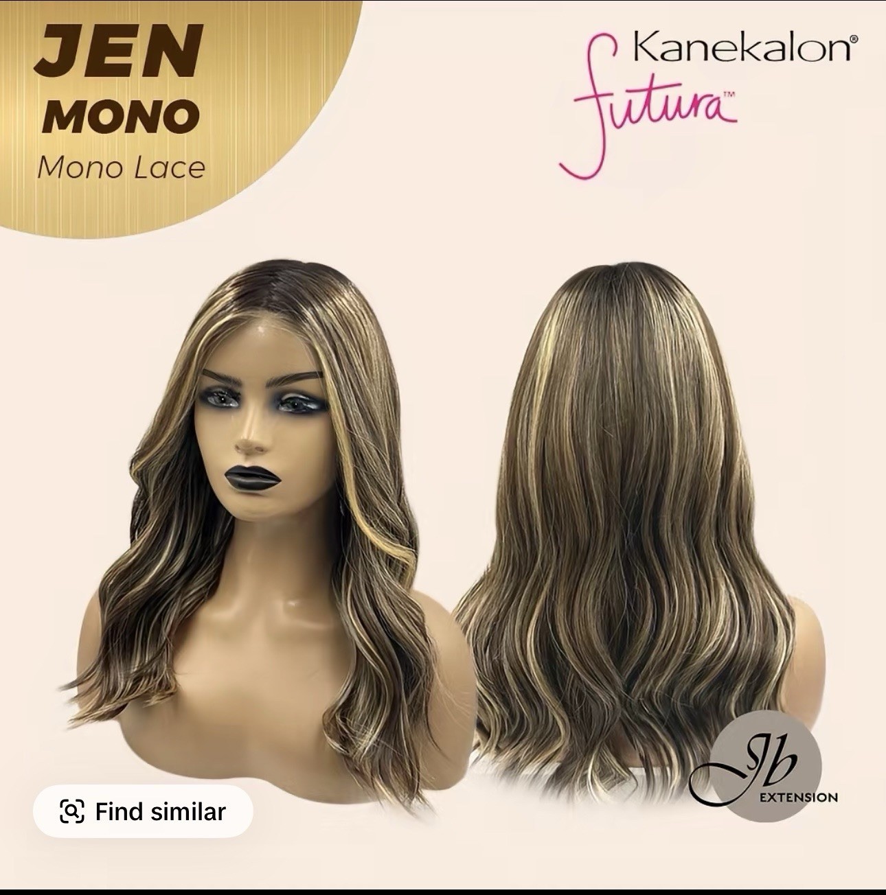 Jbextensions Jen Monofilament Hazelnut Blonde 18 inches