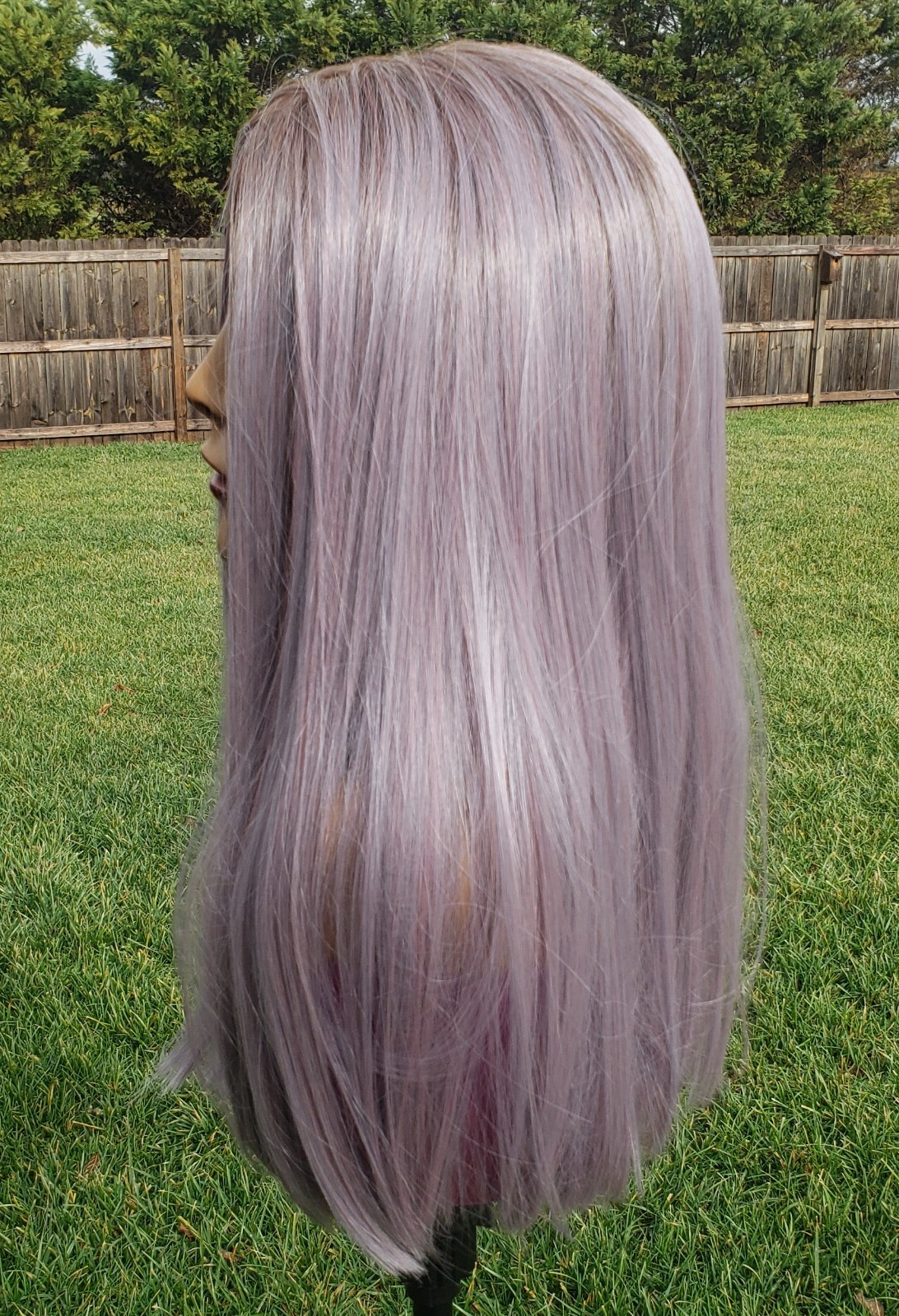 Belle Tress Wanderlust Wig Iced Lavender Latte NEW w/tags LACEFRONT MONOPART 1