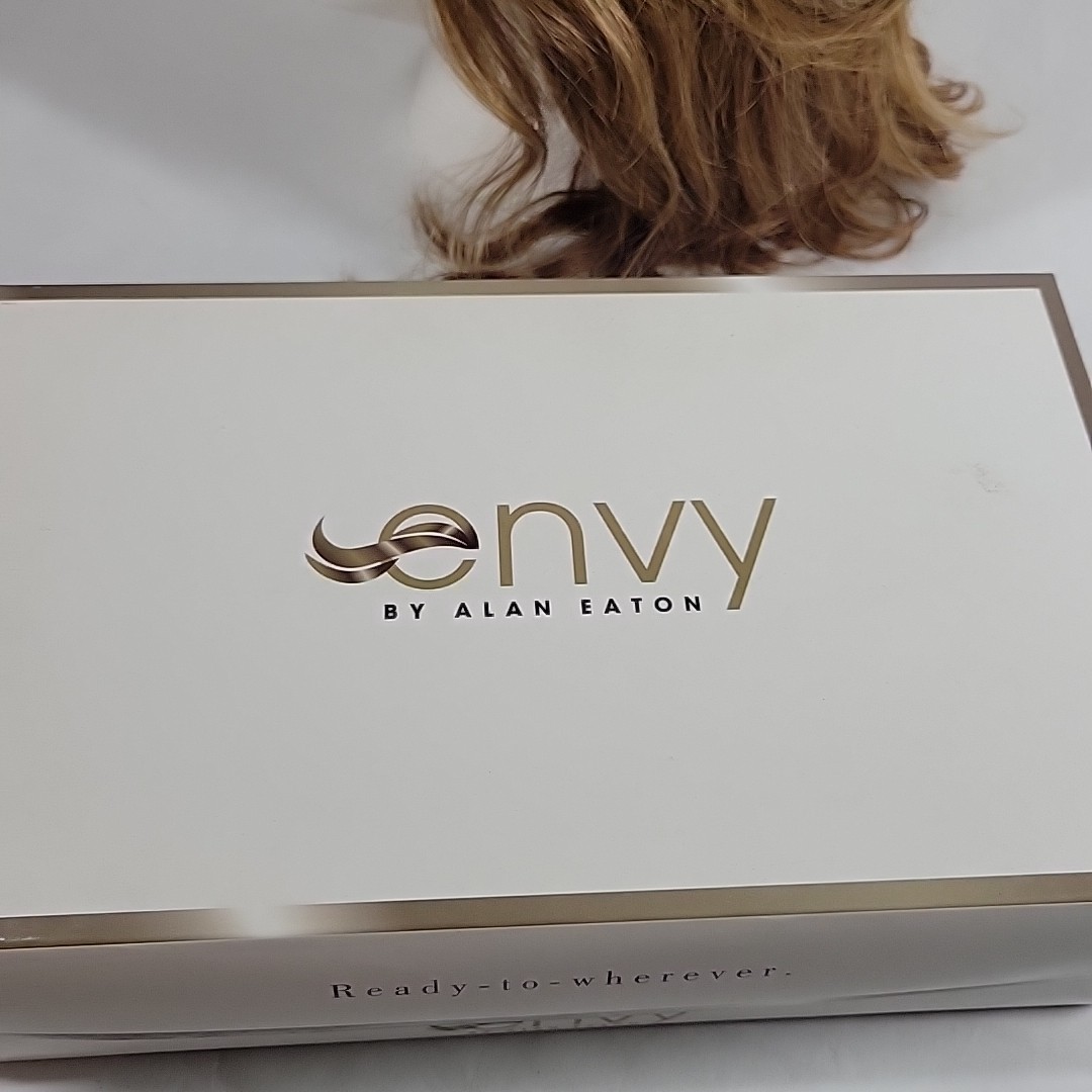 Envy Brittany Wig Creamed Coffee Color Synthetic Kanekalon Fiber EUC