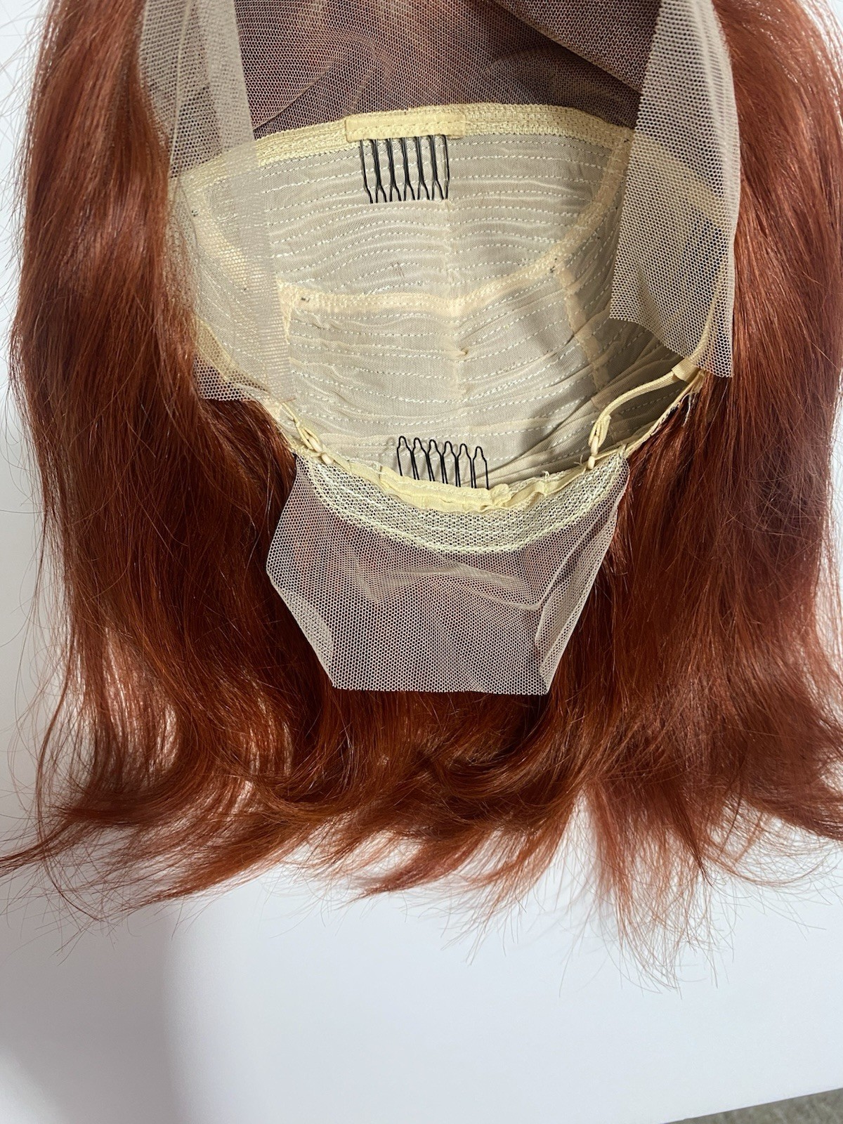 12 Inch Reddish Brown Bob Wig 13×4 Lace Front Human Hair Glueless Pre-Plucked