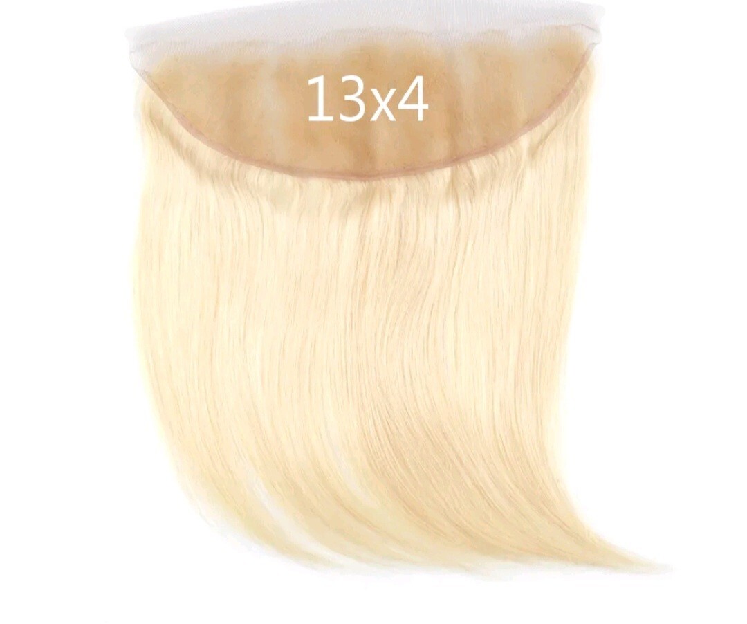PERUVIAN PURE BLONDE 613# LACE CLOSURE 4X4/5X5/6X6/7X7/13X4/13X6 STRAIGHT/B WAVE