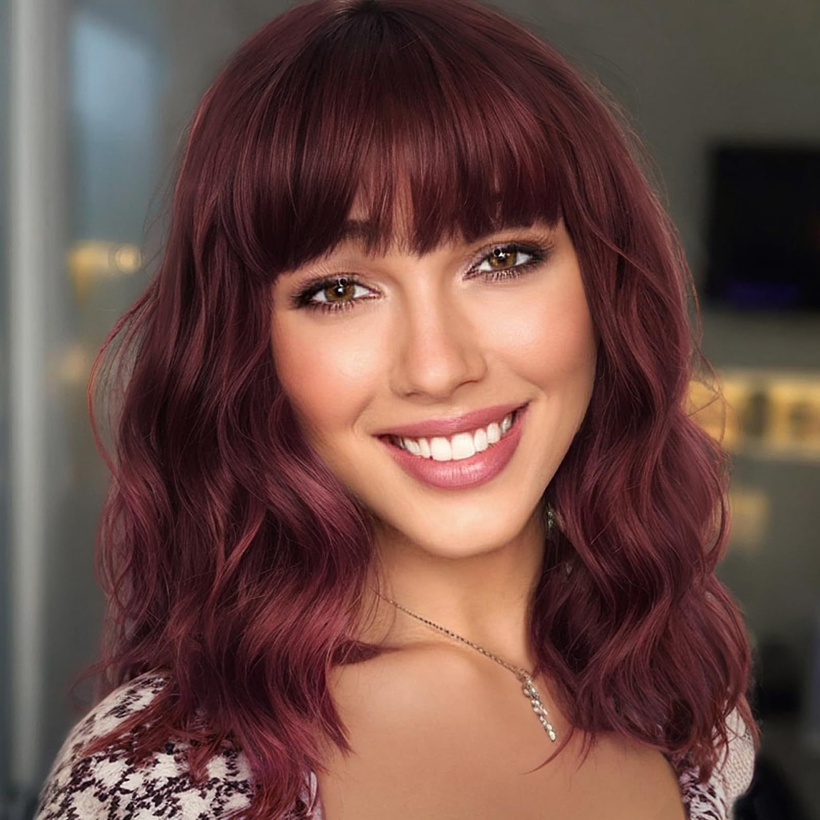 Deep Water Wave Long Curly Wig Heat Resistant Synthetic Full Head Wig Cap for