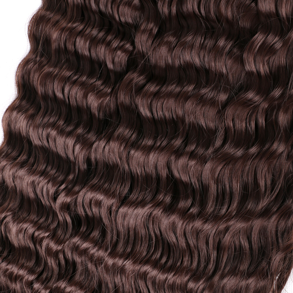 32″ Long Deep Wave Crochet Braids Afro Curls Ocean Wave Braiding Hair Extensions