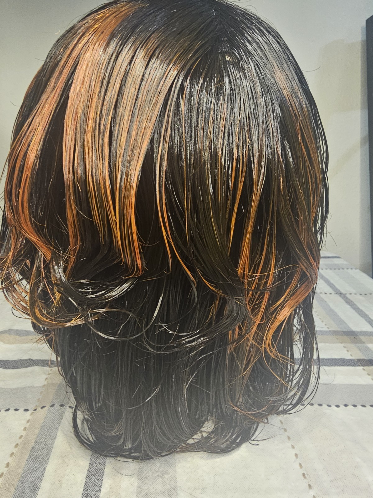 Bob Indonesia 100%HumanHair Wig Full Machine made No Lace