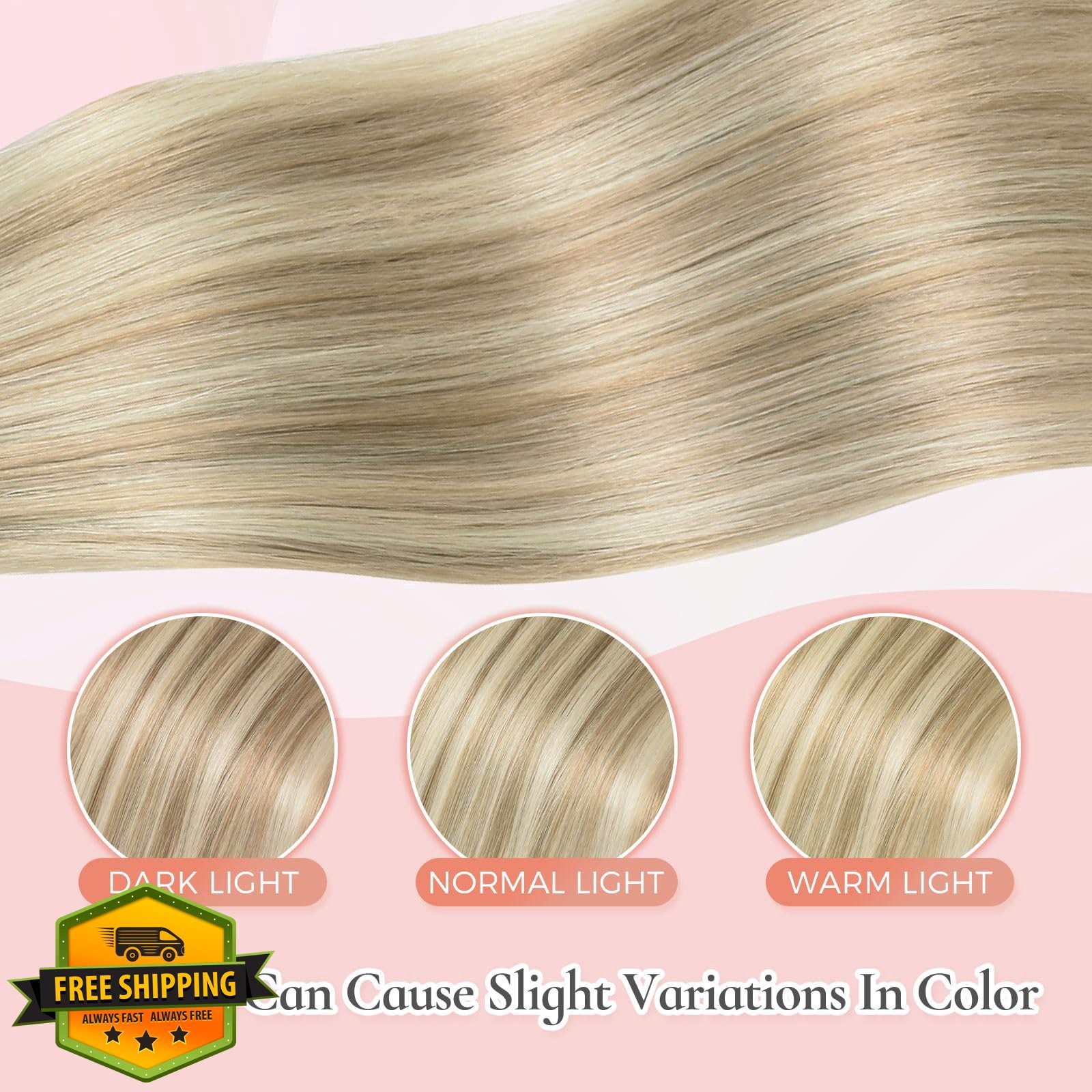 MEI YUAN LIN 16in 80g 5pc Ash Blonde Highlights Hair