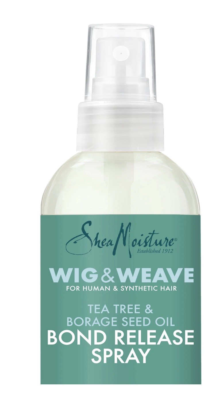 Shea Moisture Wig & Weave Bond Release Spray Tea Tree Borage Seed Oil Aloe NEW