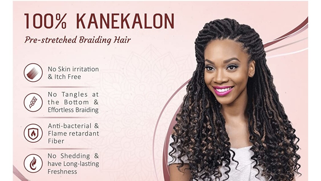 6X Pre-stretched Professional Braiding Hair 100% Kanekalon Ultra Yaki Ombre Mega