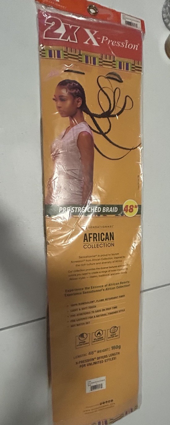 2X Xpression pre-stretched braid 48 inches(only one in the package)