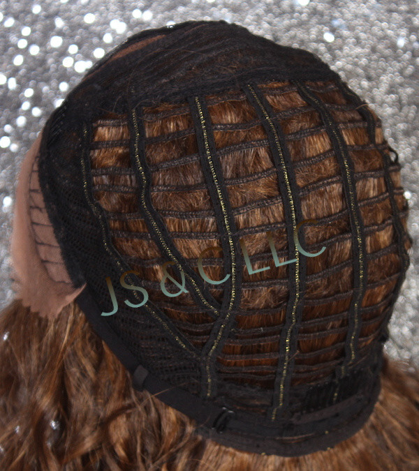 Human Hair blend Heat OK Full Lace Front Wig Auburn mix FCFN 4-27-30