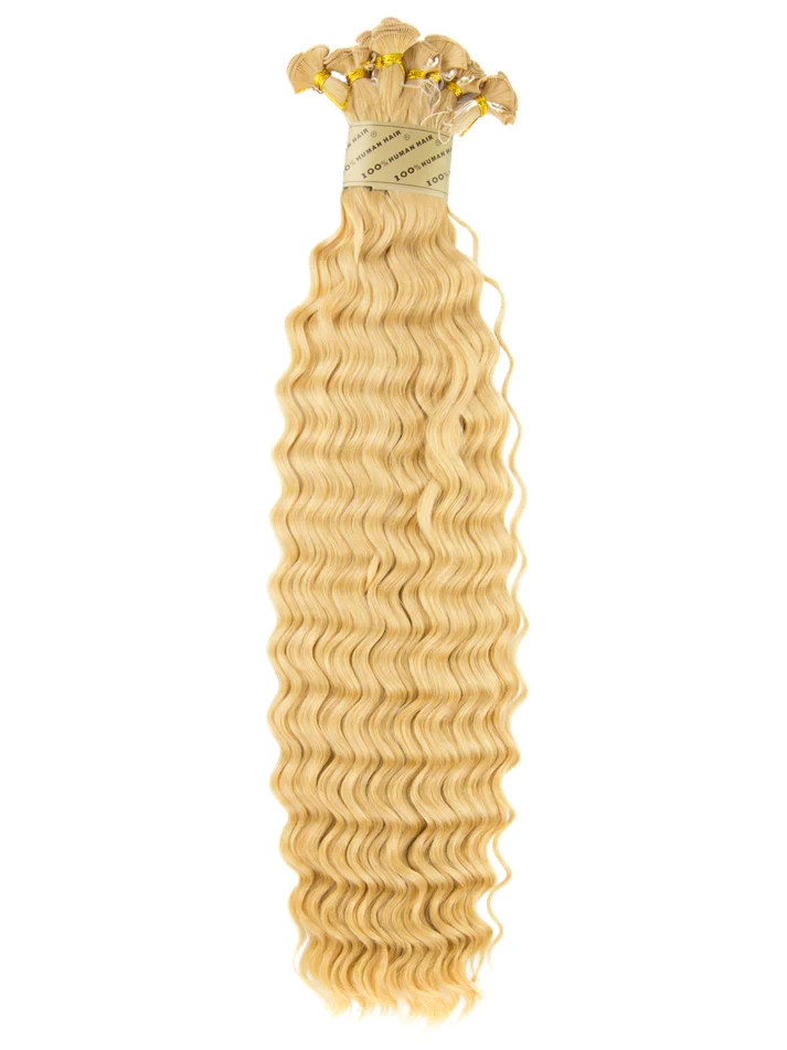 Bohyme Deep Wave Hand Tied Weft Remy Human Hair 18″ Color 27