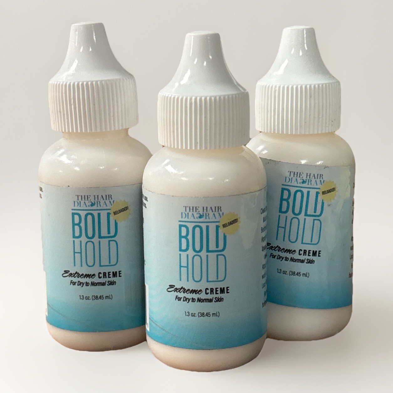The Hair Diagram Bold Hold Extreme Creme Glue for Lace Front Wigs 1.3 oz (3pk)