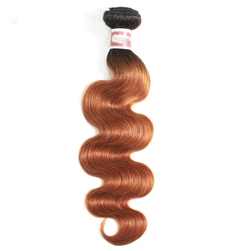 1B/30 Ombre Color Brazilian 100% Virgin Human Hair Body Wave 3 Bundles