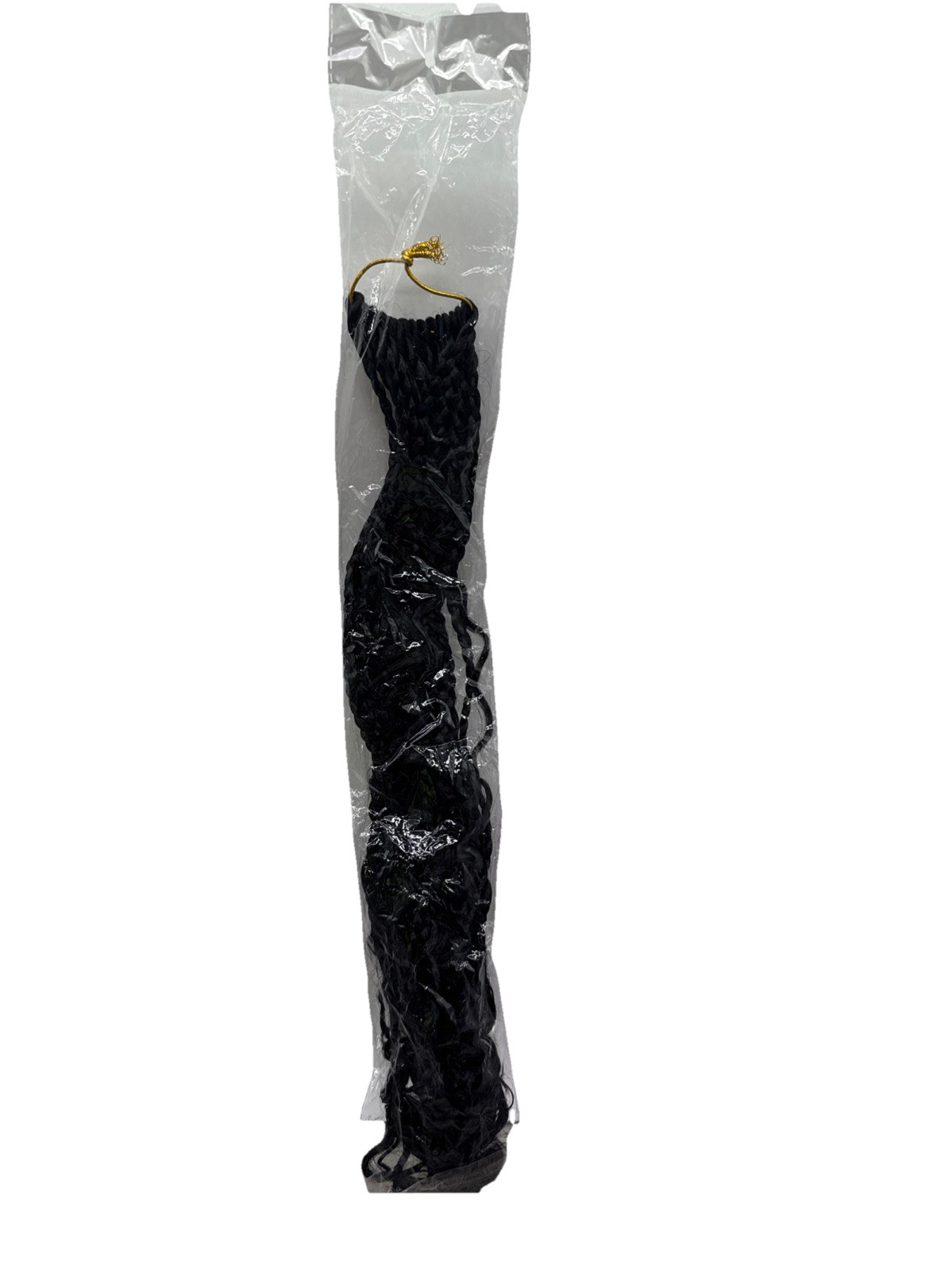 20” Black Crochet Curly Hair Extensions Synthetic (8 PACKS) Goddess Box Braids