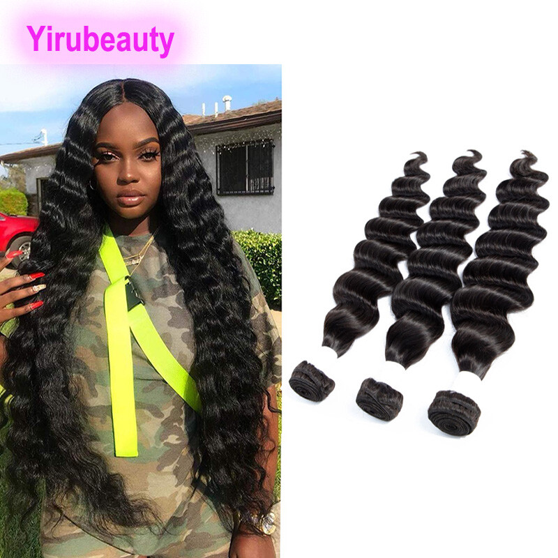 Brazilian 100% Human Hair Loose Deep Bundle 1 Piece Natural Color 10-30inch