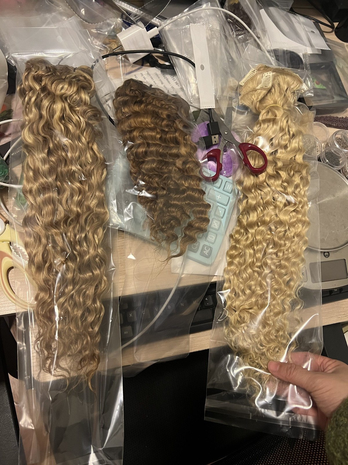 8A Double Weave Sew In Weft Hair Extensions Weft Remy Human Hair 100gr