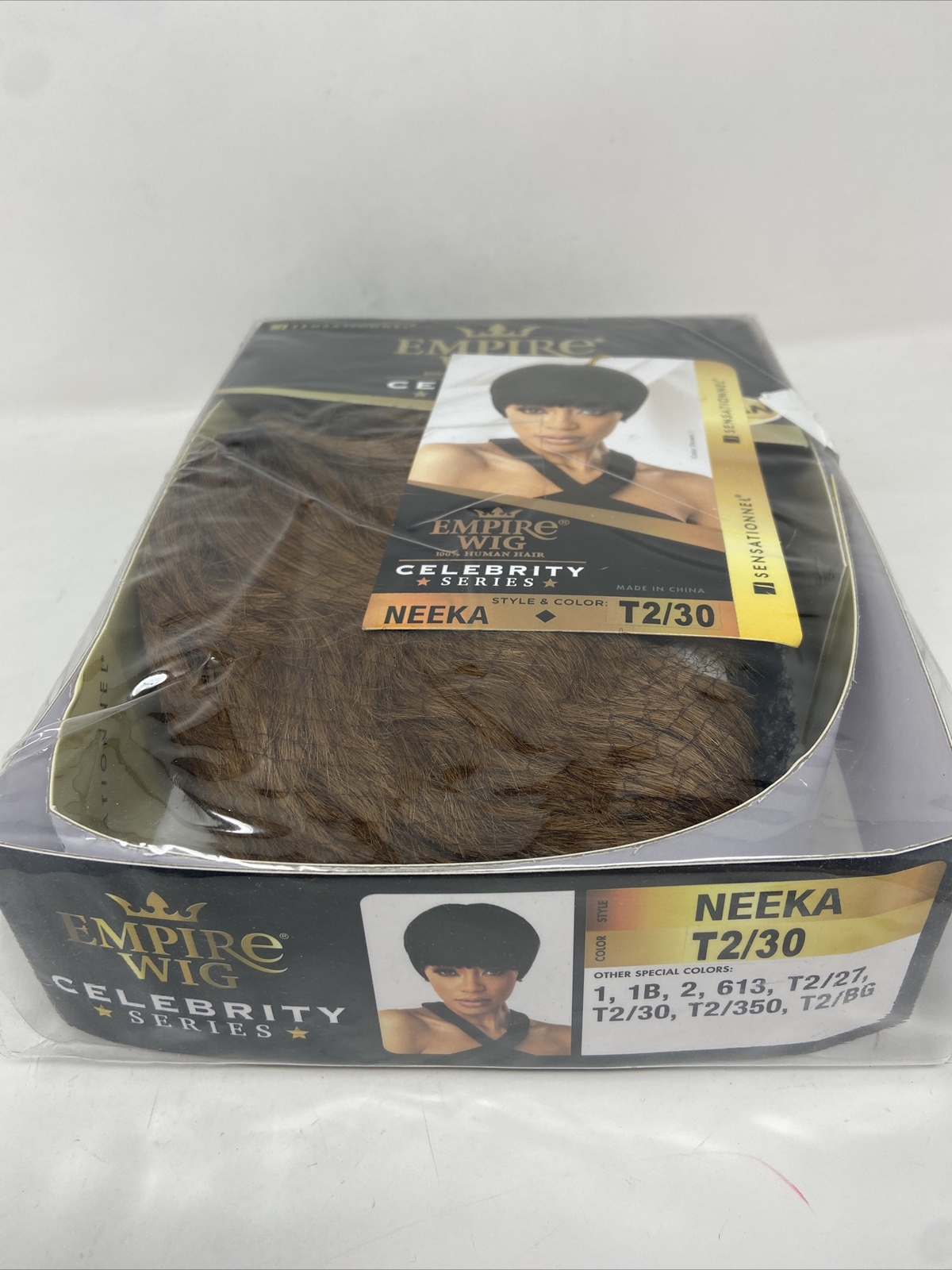 SENSATIONNEL EMPIRE HUMAN HAIR CELEBRITY SERIES WIG NEEKA Color: T2/30 New