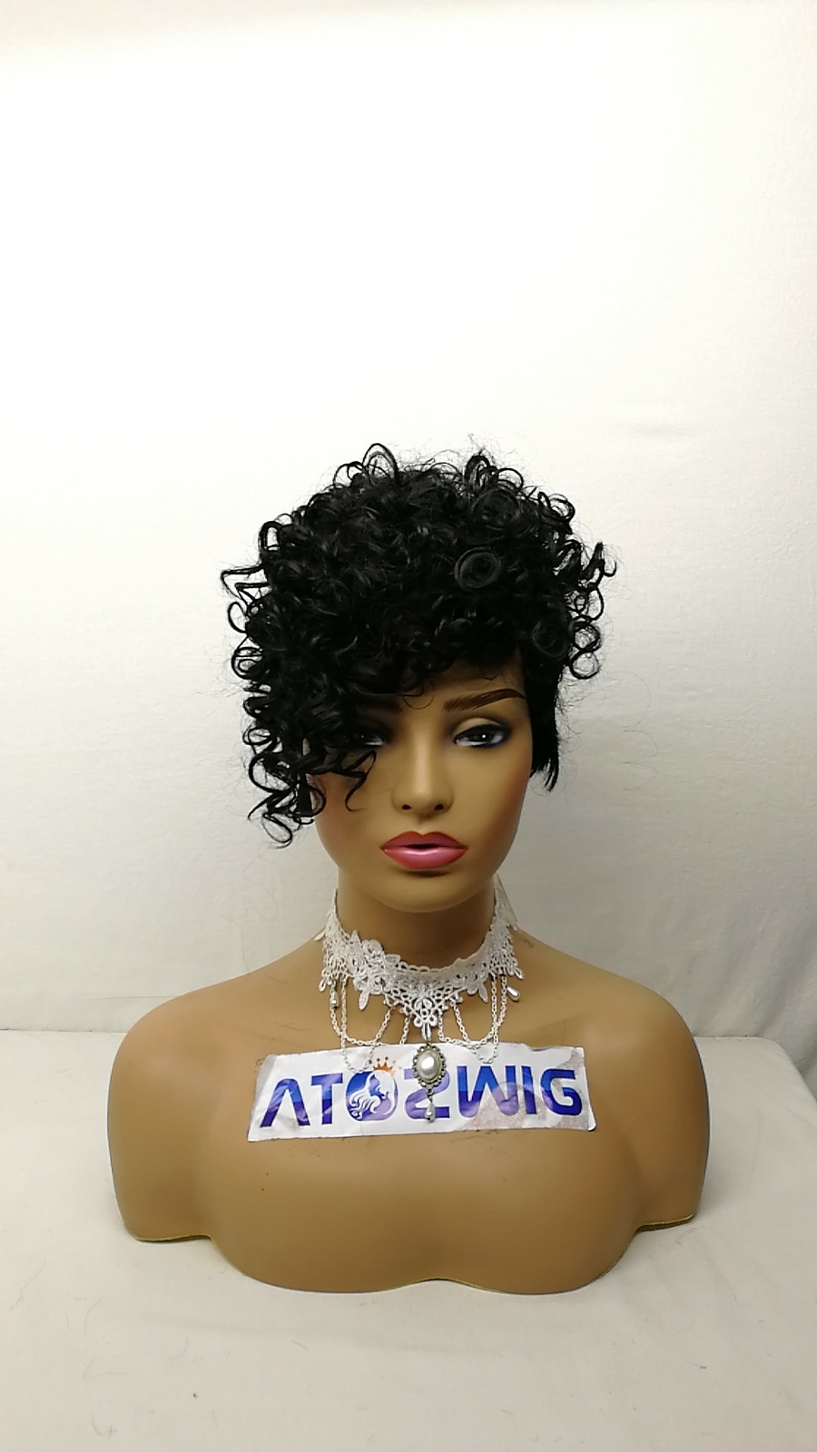 Afro Loose Wave StyleShort HalloweenFashion Curly Wigs for Women Black Natural