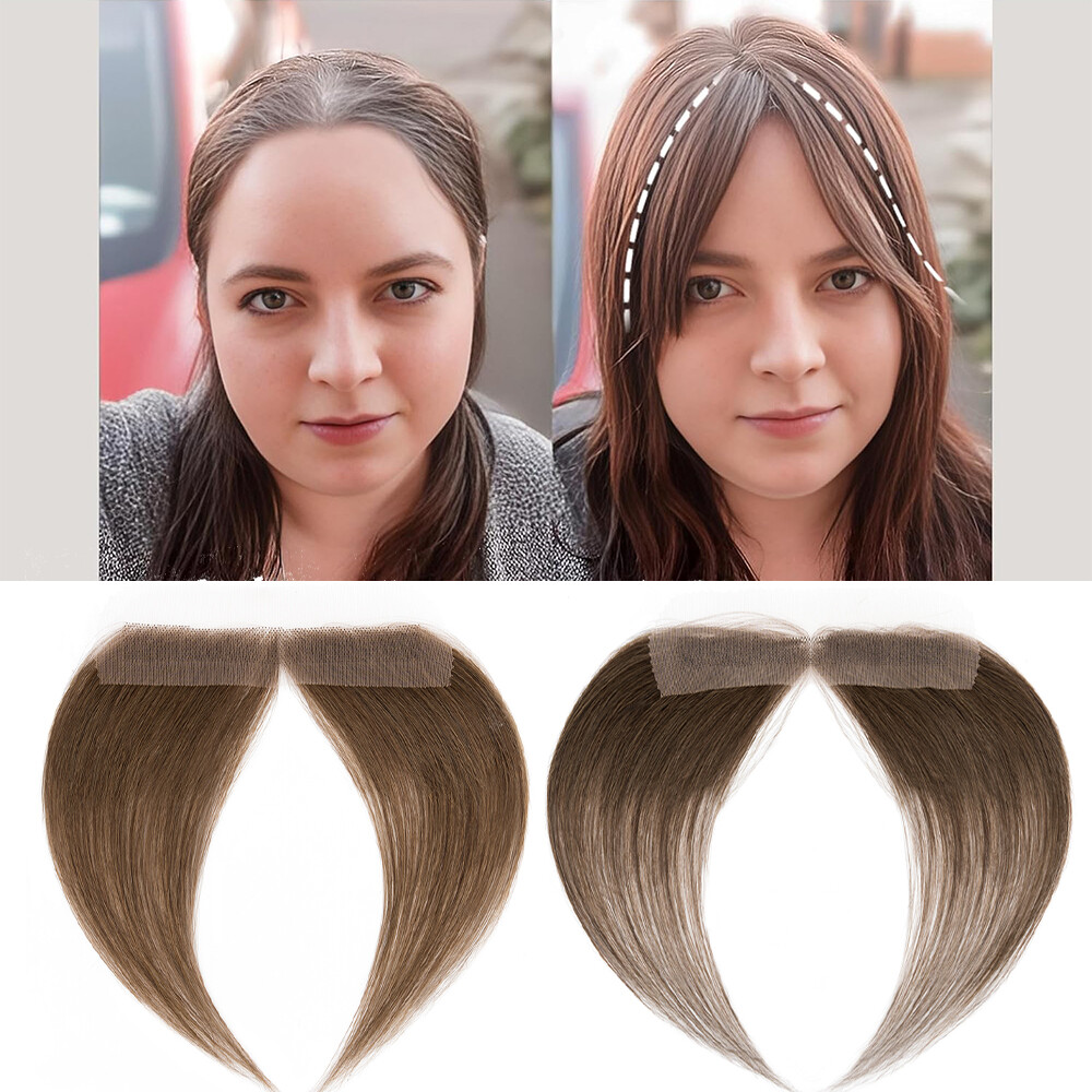 Hand-Tied Lace Cover-up Hairline Real REMY Human Hair Patches Topper Hairpiece