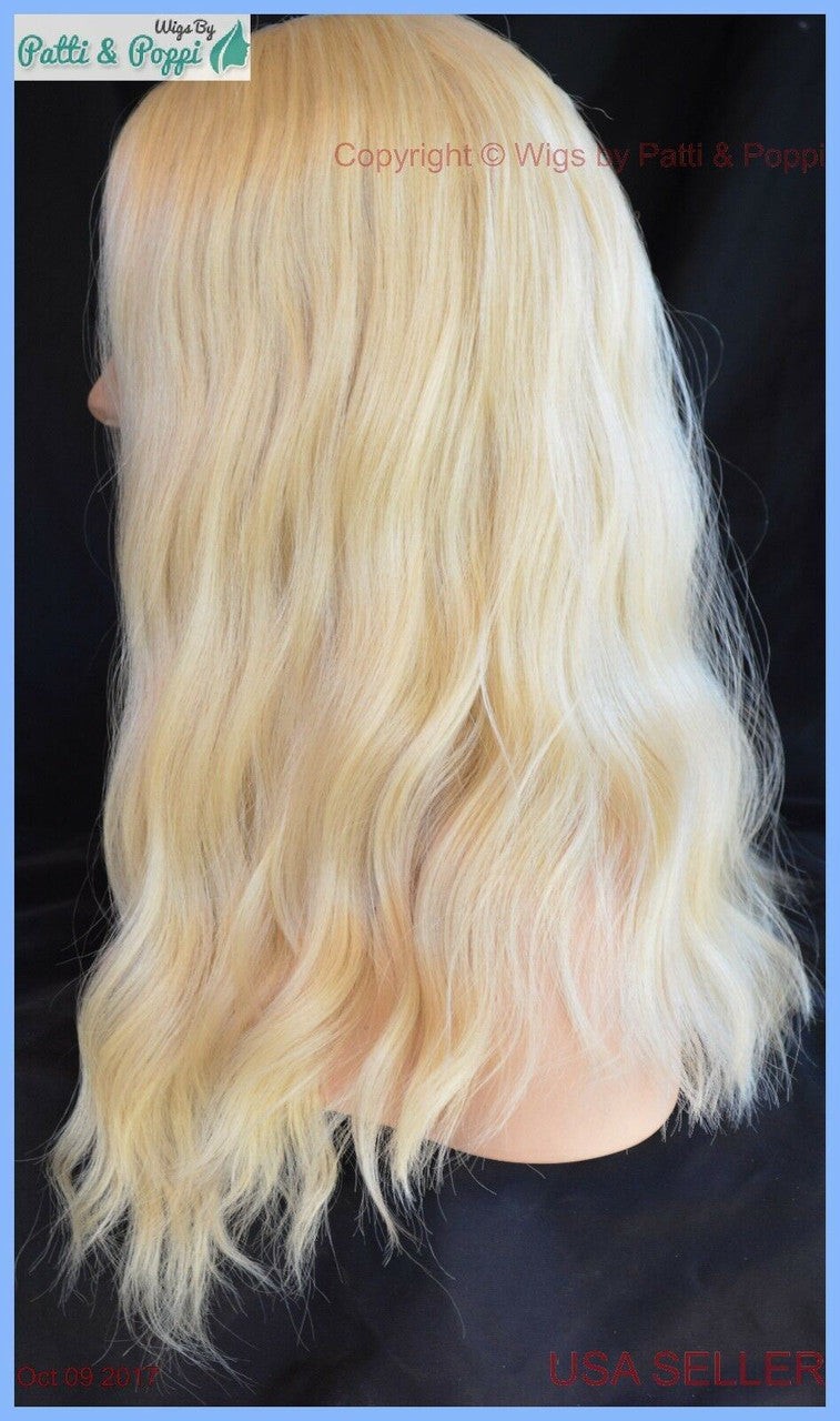 Lace Front Sepia Long Wavy Heat Friendly Wig Color 613 Unisex Adult