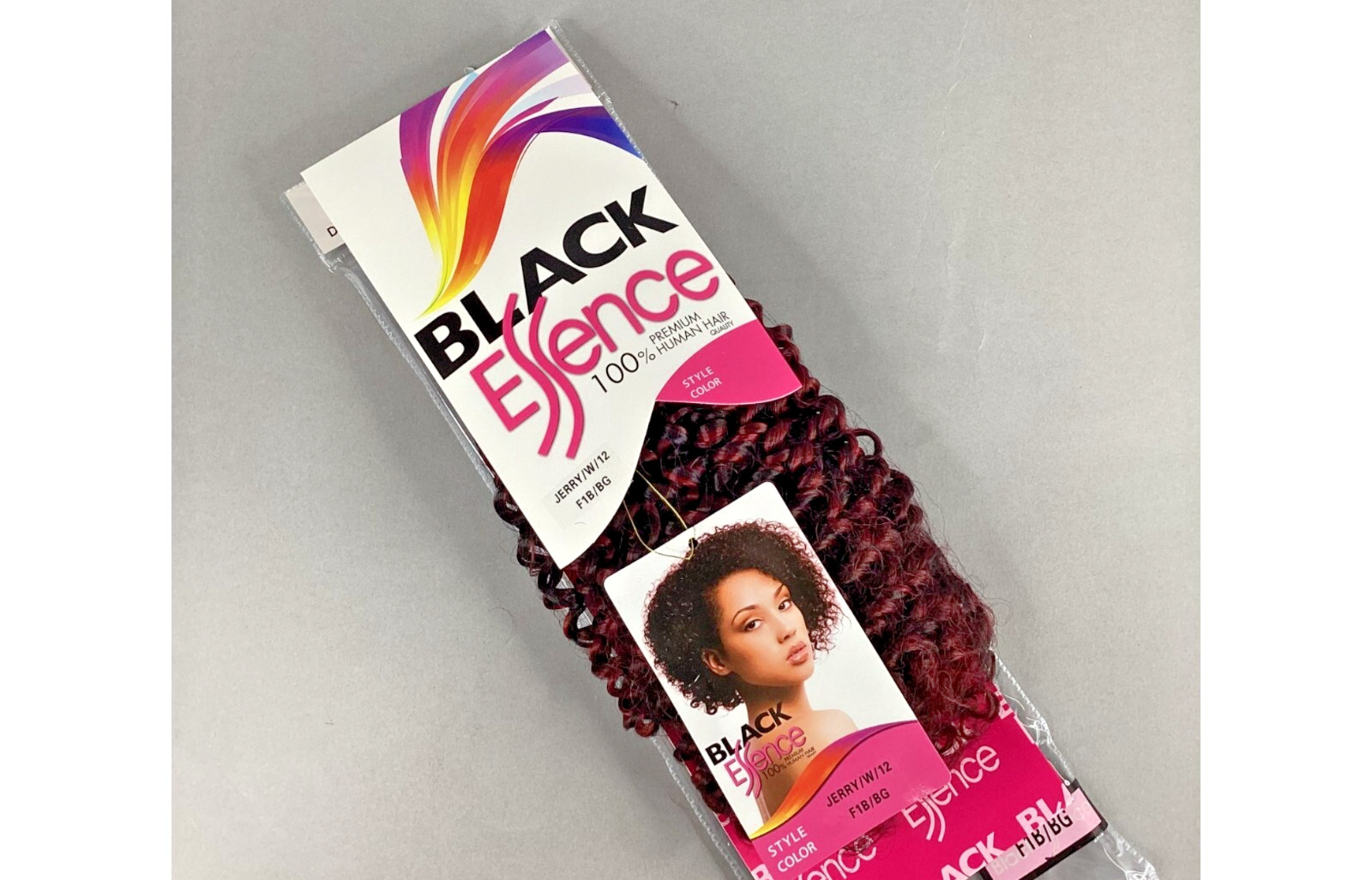 12″ Short Jerry Curl Color #F1BBG Off Black Highlights Blended Hair Extensions