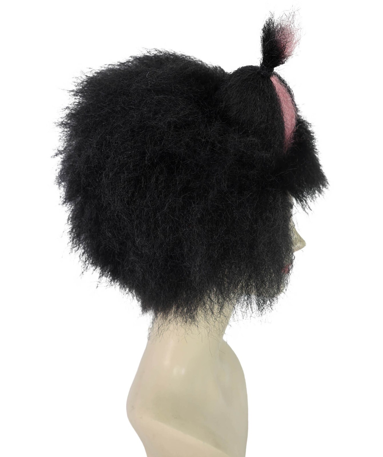 Victoria, Multiple Fluffy Cat Women Wig with Pink Ears, Breathable Capless Cap