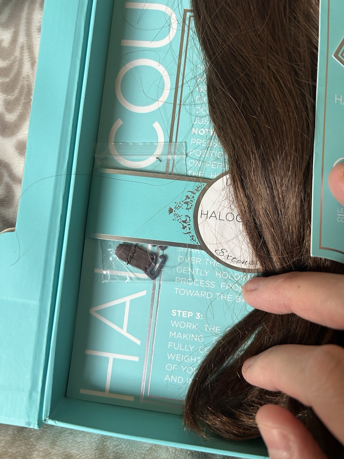 Halo Couture 12” Hair Extension Color #4 100% Remy Human Hair Brown