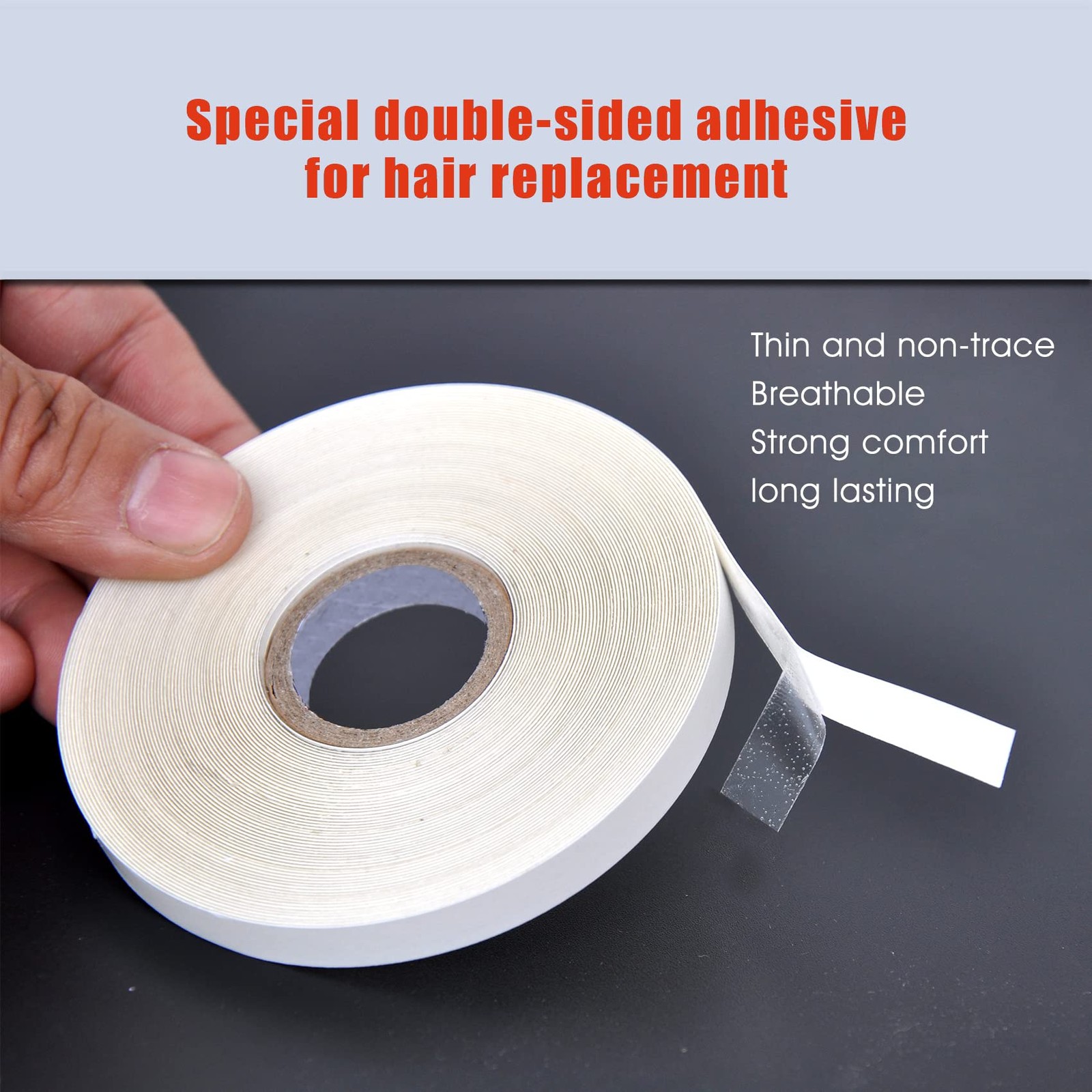 5/16″(0.8cm)*12 Yards Tape for Tape in Hair Extensions Double Sided Hair Exte…