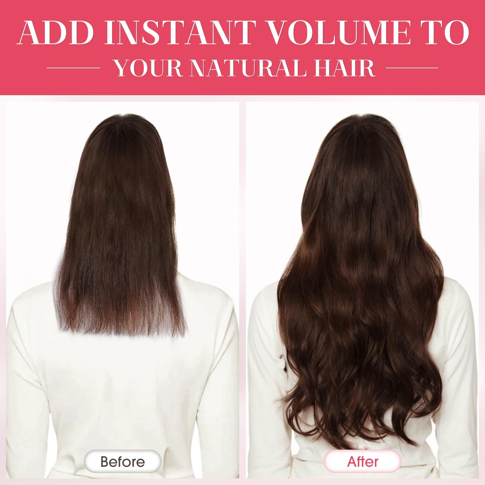 Clip In Hair Extensions 100% Real Human 10 Inch 8pcs 75g – Easy to Wear