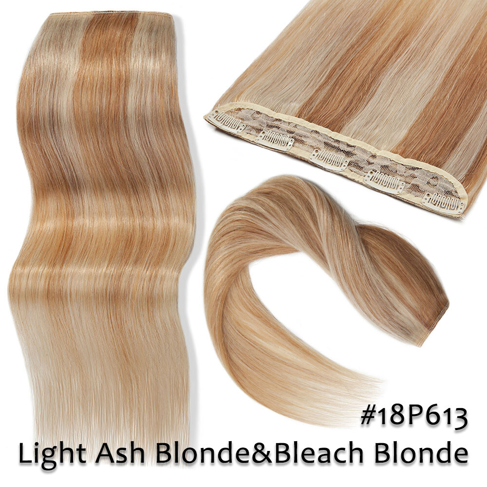CLEARANCE 100% Human Hair Thick Clip In One Piece Remy Hair Extensions Long Weft