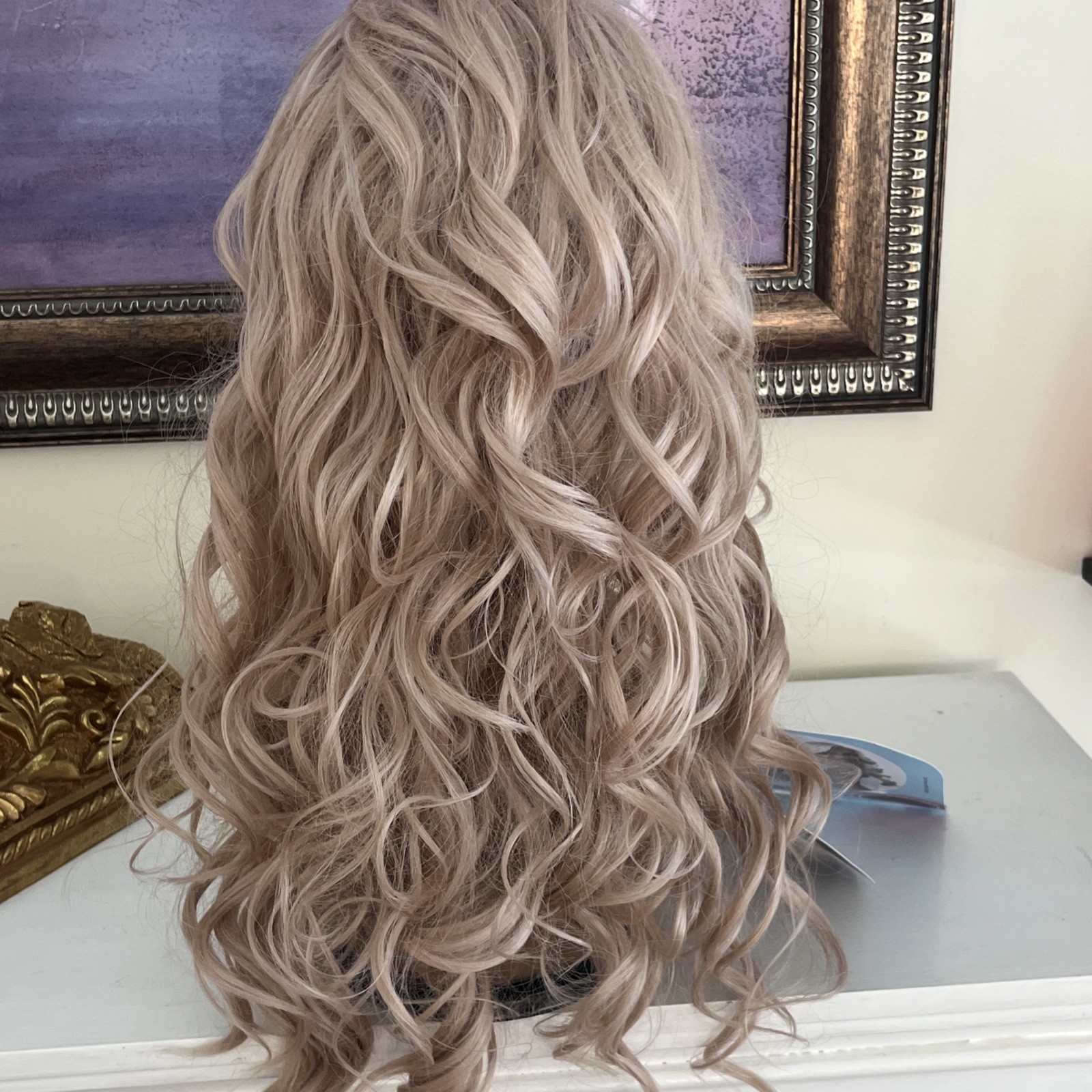 Sensationnel Lace Front Wig Pearl Blonde Long Hair New Dashly Unit 56