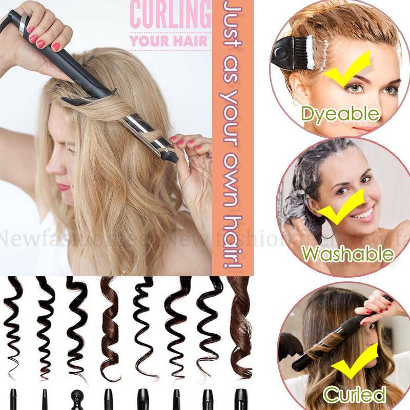 Real 100% Remy Human Hair Scrunchie Ponytail Bun Elastic Band Straight Messy US