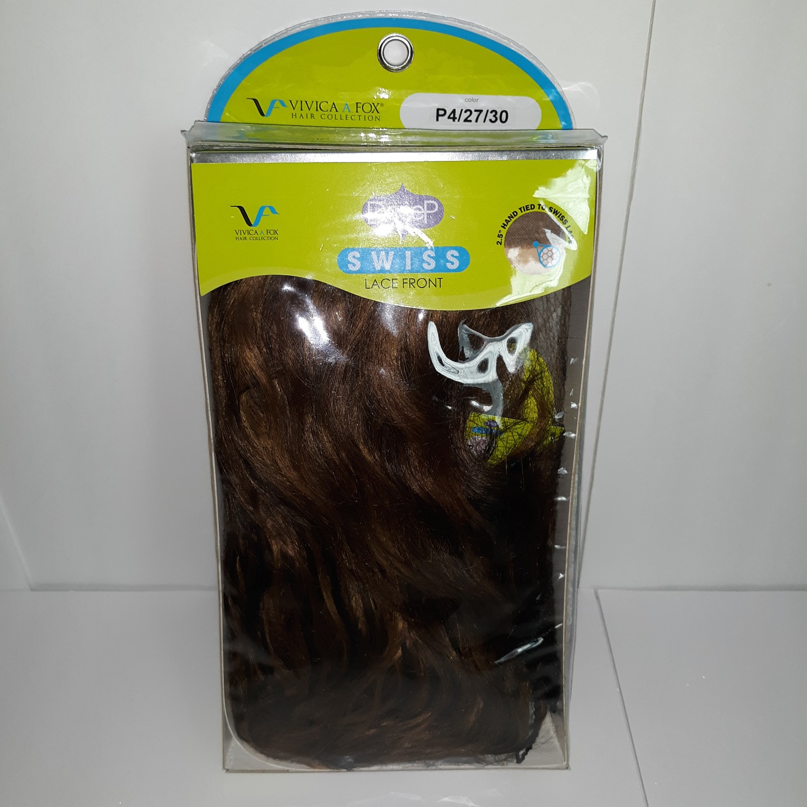 Vivica A Fox Womens Orlando-V Wig Deep Swiss Lace Front Synthetic Hair P4/27/30
