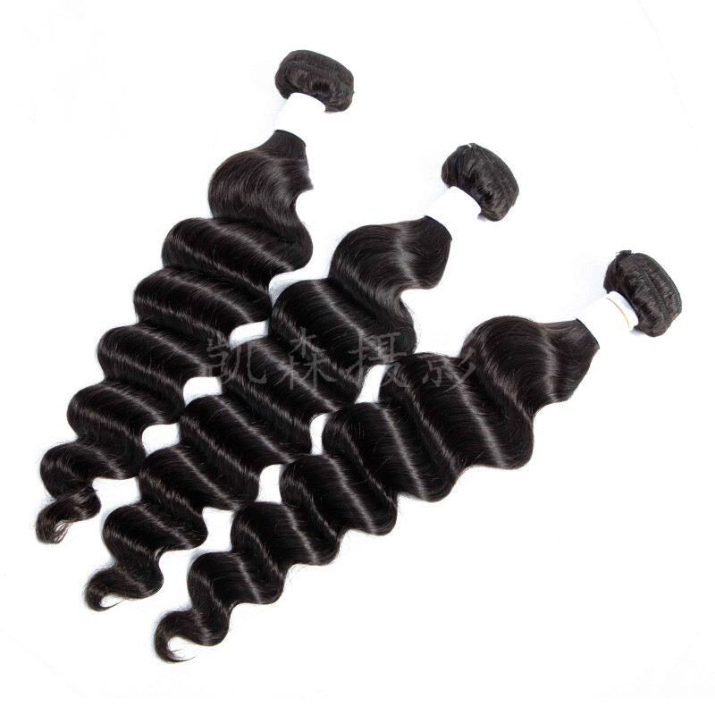 Brazilian 100% Human Hair Loose Deep Bundle 1 Piece Natural Color 10-30inch