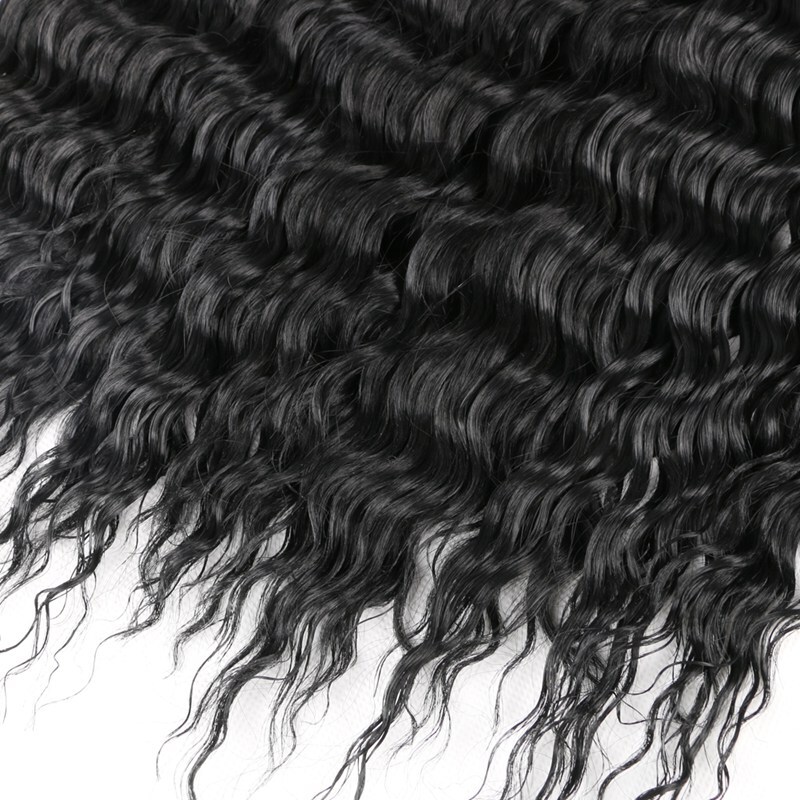 32″ Long Deep Wave Crochet Braids Afro Curls Ocean Wave Braiding Hair Extensions