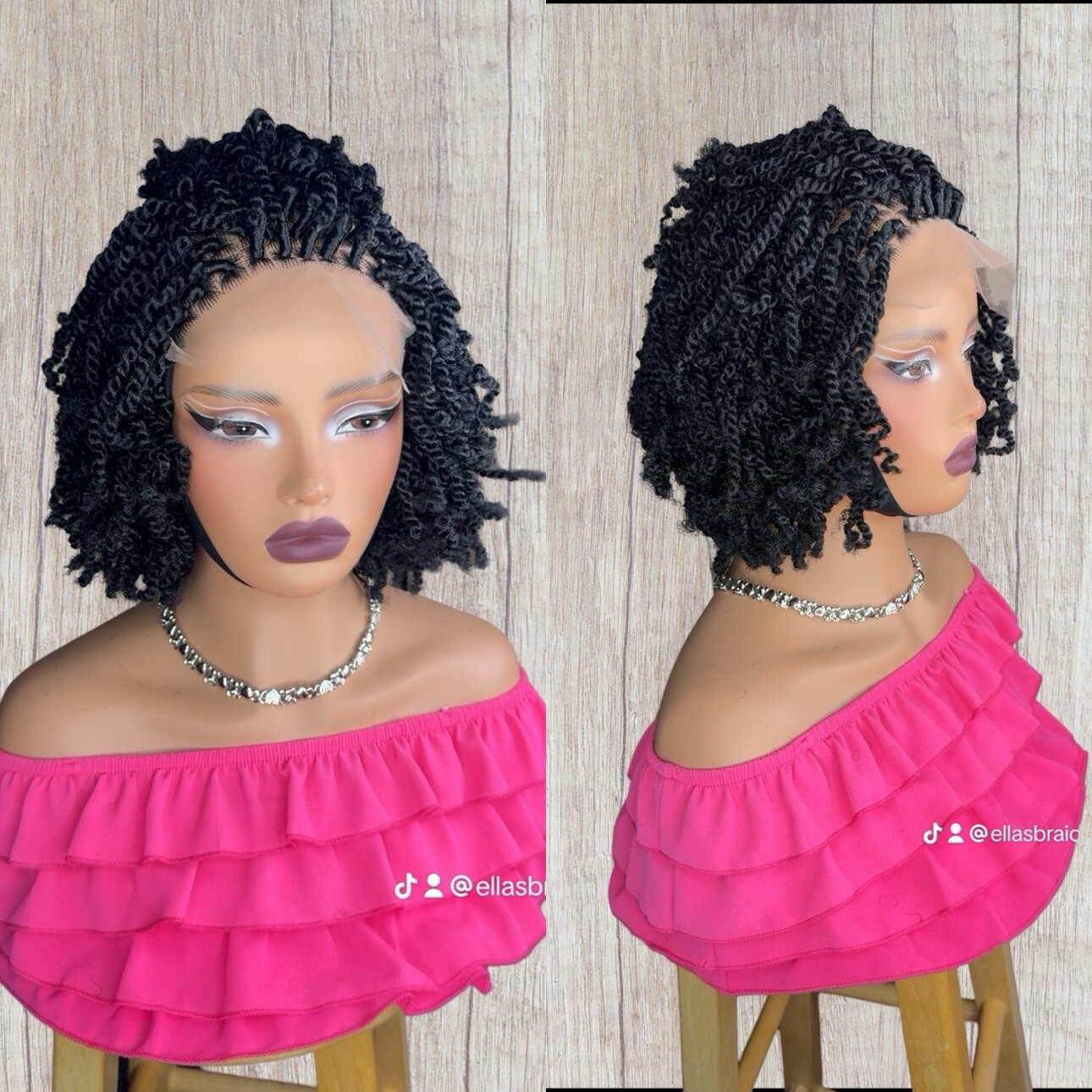 Braided Wig For Black Women Kinky Twist