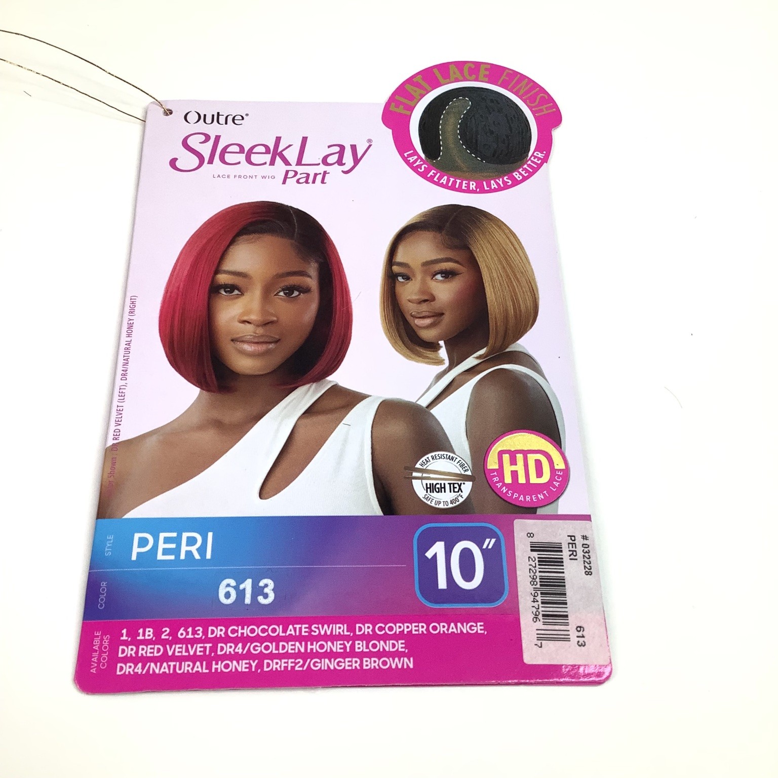 Outre SleekLay Part PERI Lace Front Wig 10″ Color 613 Blonde