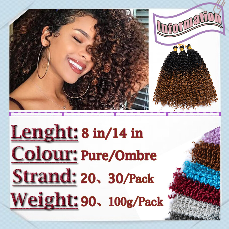 REALAs Natural Water Wave Crochet Braids Deep Curly Human Hair Extensions Soft