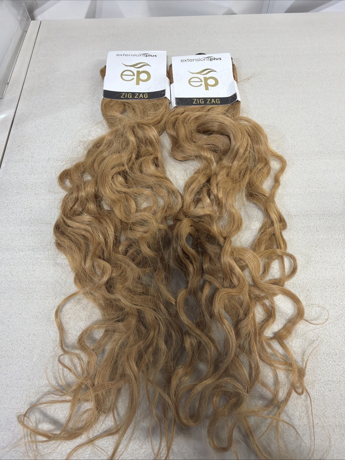 Extensions Plus ZIG ZAG curly Wefts 27-29in Honey Blonde