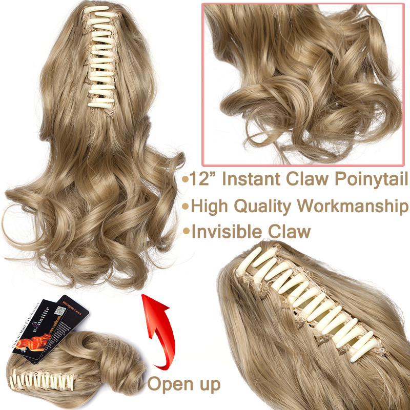 100% Natural Thick Claw Clip On Ponytail 18-26″ Long Soft As Human Hair Piece US