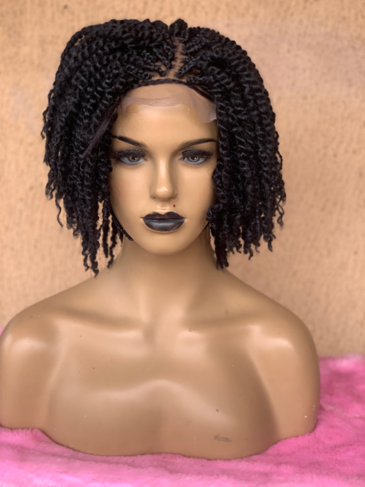 kinky twists wig, styles for natural hair, braids wigs for black women