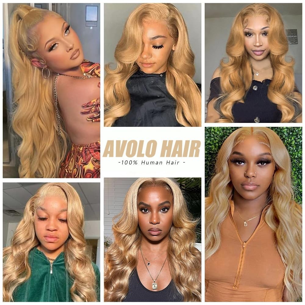 Luxurious 28 Inch Honey Blonde Glueless Lace Front Wig – All-Day Comfort & Style
