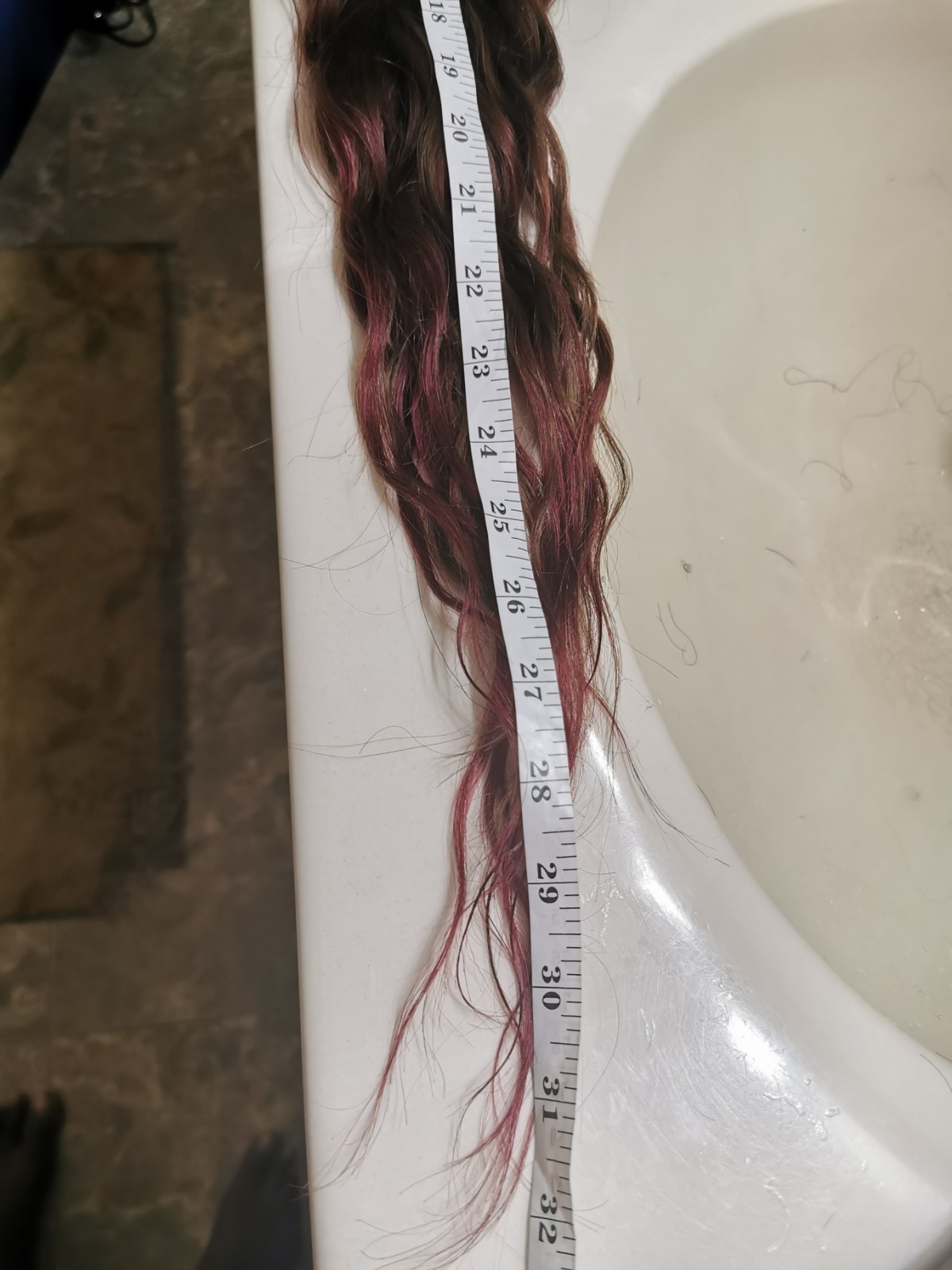 Quality 130 Density Ombre Straight Human Hair Glueless Closure Wig 28″ Handmade